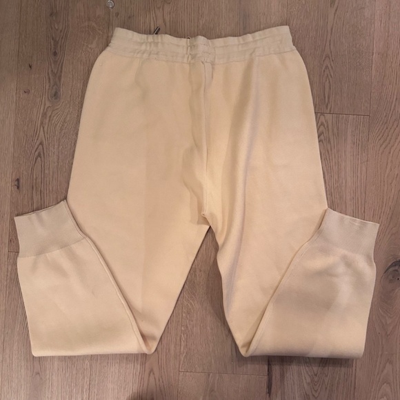 SANDRO Light Butter Yellow Texas Embroidered joggers Women's  SIZE 42  NWT - Picture 4 of 12